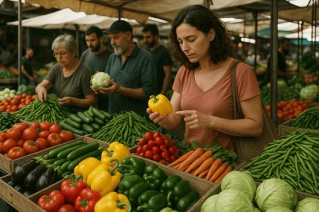 מיפוי לוגיסטי במגדלי משרדים עבור מארזי פירות וירקות
