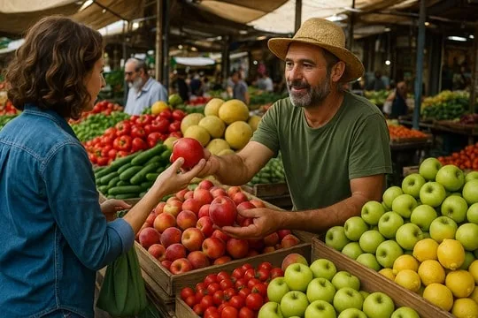 איך לבחור פירות טריים מהחקלאי