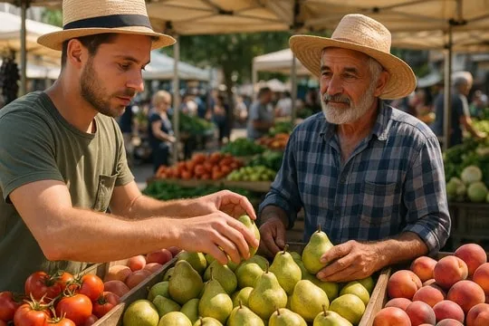 איך לבחור אגסים טריים מהחקלאי