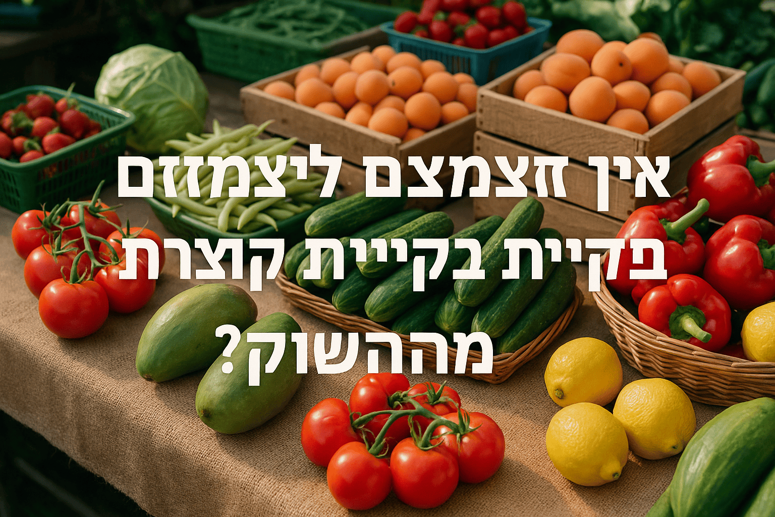 איך לצמצם בזבוז מזון בקניית תוצרת טרייה מהשוק?