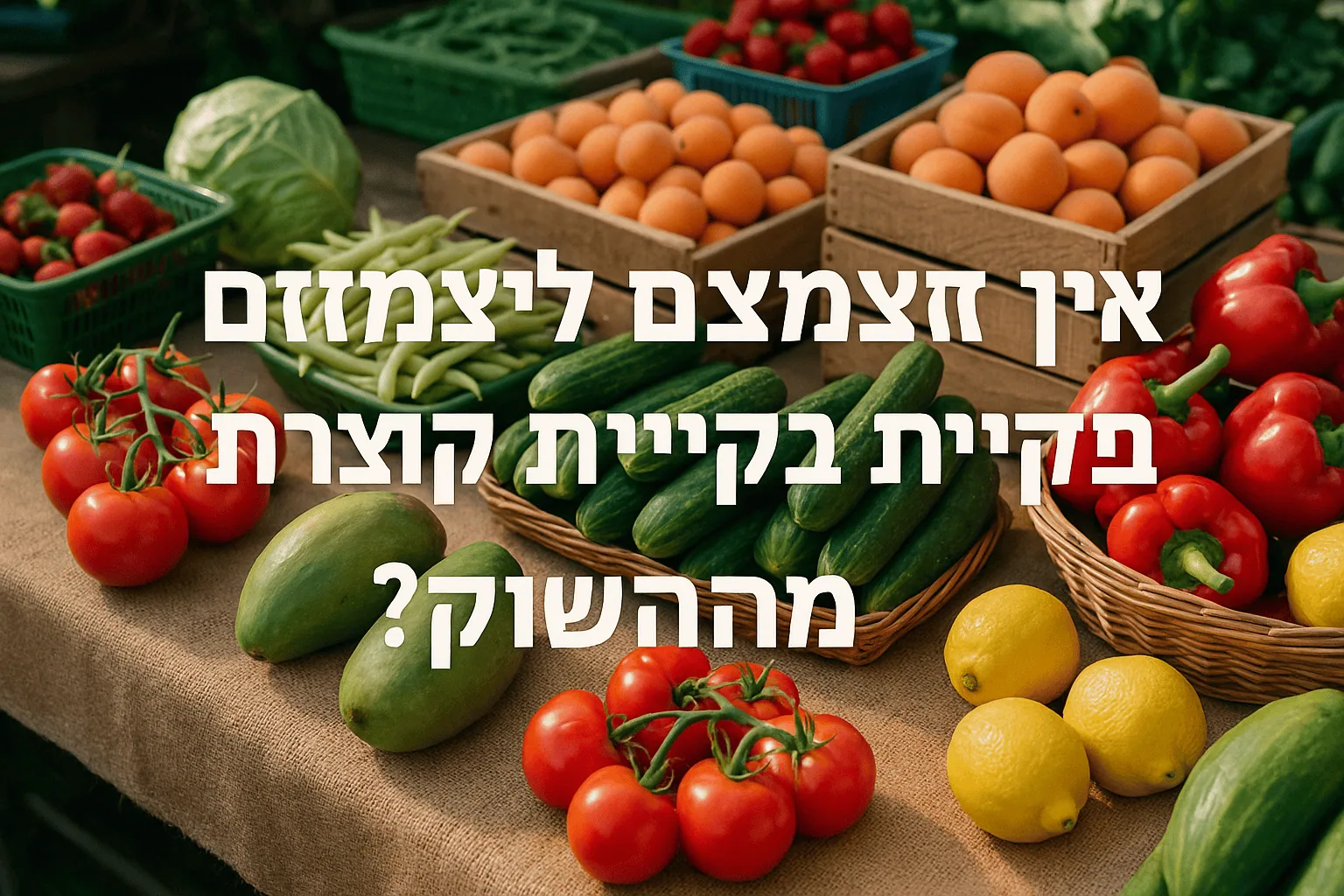 איך לצמצם בזבוז מזון בקניית תוצרת טרייה מהשוק?