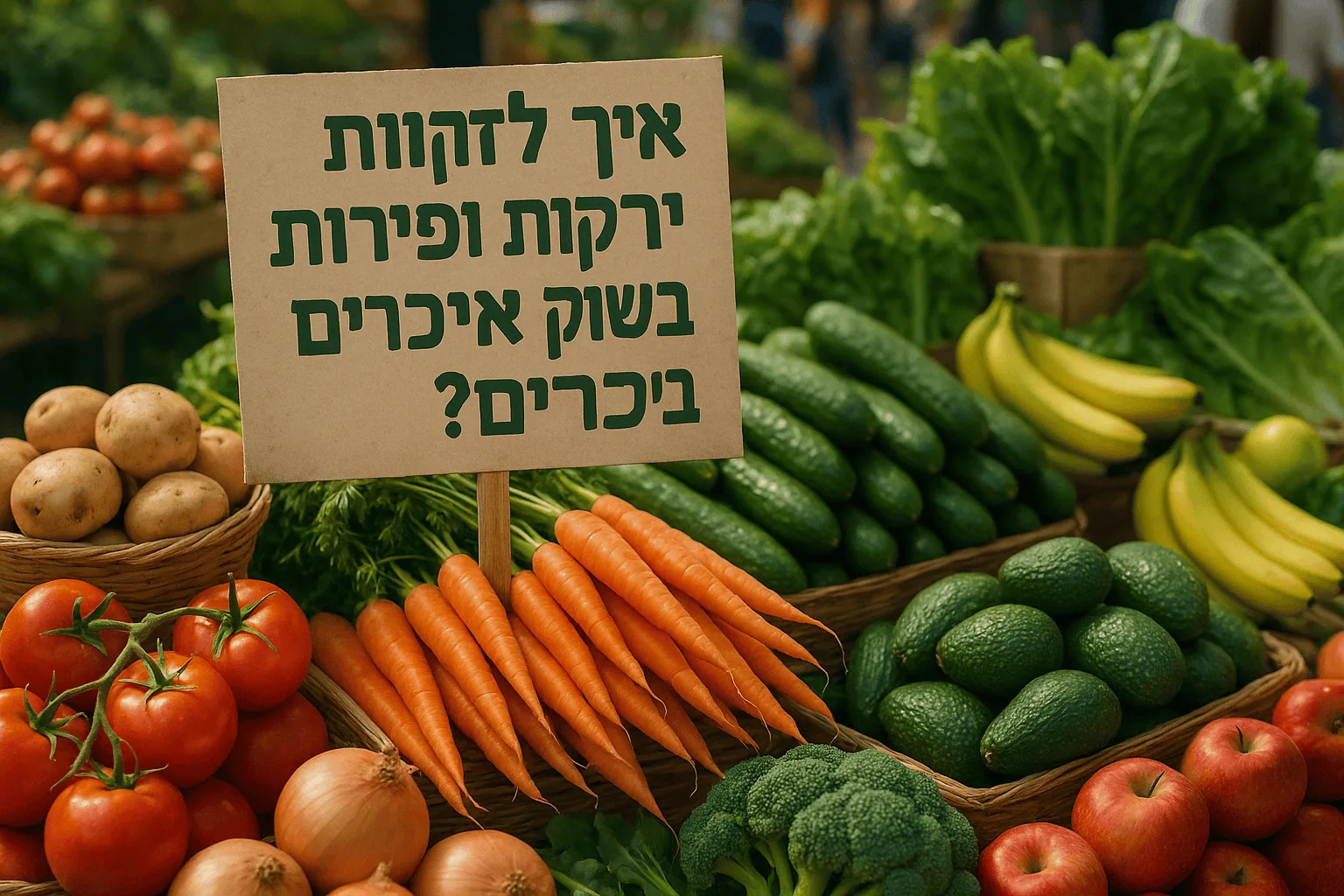 איך לזהות ירקות ופירות אורגניים בשוק איכרים?